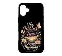 Christian His Mercies Are New Every Morning Bible Verse Case for iPhone 16 Plus