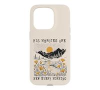 Christian His Mercies California Poppies Morning Case for iPhone 15 Pro