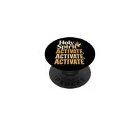 Christian Holy Spirit Activate Activate Activate Gift PopSockets Adhesive PopGrip