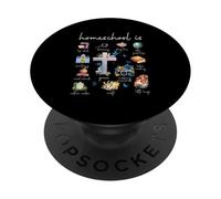Christian Homeschooling Mama Homeschool Is Mom Cottagecore PopSockets Adhesive PopGrip