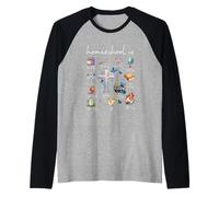 Christian Homeschooling Mama Homeschool is Mom Cottagecore Raglan Baseball Tee