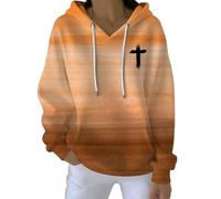 christian hoodies women oversized long sleeve pullover drawstring hoody sport tops novelty striped color block patchwork personalised sweatshirt faith shirts work tops old money aesthetic clothes