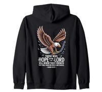 Christian Hope In The Lord Isaiah 40:31 Zip Hoodie
