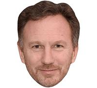 Christian Horner (Beard) Celebrity Mask, Flat Card Face, Fancy Dress Mask