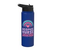 Christian Hospice Nurse Social Worker Work in Heaven Nursing Stainless Steel Insulated Water Bottle