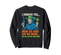 Christian Humor Sin No More Or Do Fun Womens Religious Sweatshirt