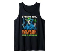 Christian Humor Sin No More Or Do Fun Womens Religious Tank Top