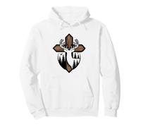 Christian Hunter Deer Woods Cross Light Rays Faith Peaceful Pullover Hoodie