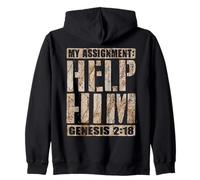 Christian Husband Wife Assignment Help Him Genesis Bible Zip Hoodie