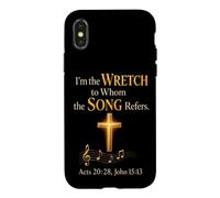 Christian Hymn I'm the Wretch to Whom the Song Refers Case for iPhone X/XS
