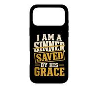 Christian I Am A Sinner Saved By His Grace Gift Case for iPhone 17 Pro Max