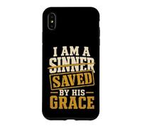 Christian I Am A Sinner Saved By His Grace Gift Case for iPhone XS Max