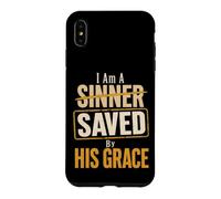Christian I Am A Sinner Saved By His Grace Gift Case for iPhone XS Max