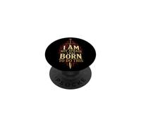 Christian I Am Not Afraid Born To Do This Gift PopSockets Adhesive PopGrip