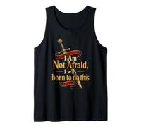 Christian I Am Not Afraid Faith Warrior Gift Tank Top