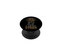 Christian I Am The Storm Man Of God Faith Warrior Gift PopSockets Adhesive PopGrip