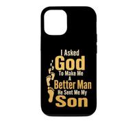 Christian I Asked God To Make Me A Better Man He Sent Me Case for iPhone 12/12 Pro