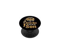 Christian I Asked God To Make Me A Better Man He Sent Me PopSockets Adhesive PopGrip