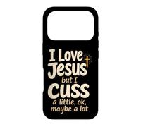Christian I Love Jesus But I Cuss A Little Gift Case for iPhone 17 Pro