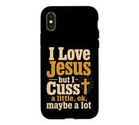 Christian I Love Jesus But I Cuss A Little Gift Case for iPhone X/XS