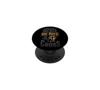 Christian I Only Kneel For One Man Cross Gift PopSockets Adhesive PopGrip