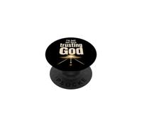 Christian I'm Just Out Here Trusting God Gift PopSockets Adhesive PopGrip
