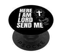 Christian Inspirational Here I Am Lord Send Me Christian PopSockets Adhesive PopGrip