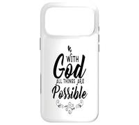 Christian Inspirational Phone Case - All Things Are Possible Case for iPhone 17 Pro Max