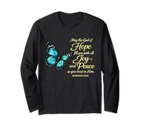 Christian Inspirational Quote Romans 15:13 Long Sleeve T-Shirt