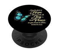 Christian Inspirational Quote Romans 15:13 PopSockets Adhesive PopGrip