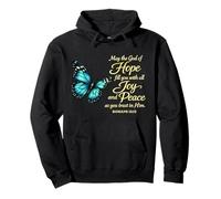 Christian Inspirational Quote Romans 15:13 Pullover Hoodie