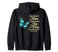 Christian Inspirational Quote Romans 15:13 Zip Hoodie