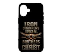Christian Iron Sharpens Iron Brothers In Christ Gift Case for iPhone 16