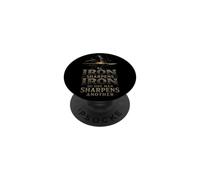 Christian Iron Sharpens Iron Brothers In Christ Gift PopSockets Adhesive PopGrip