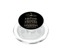 Christian Iron Sharpens Iron Brothers In Christ Gift PopSockets PopGrip for MagSafe