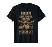 Christian Iron Sharpens Iron Brothers in Christ Gift T-Shirt
