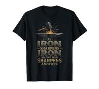 Christian Iron Sharpens Iron Brothers in Christ Gift T-Shirt