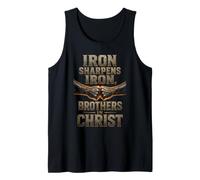 Christian Iron Sharpens Iron Brothers in Christ Gift Tank Top