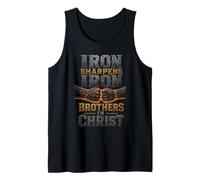 Christian Iron Sharpens Iron Brothers in Christ Gift Tank Top