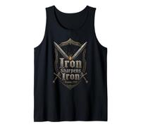 Christian Iron Sharpens Iron Proverbs 27:17 Gift Tank Top