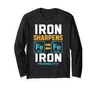 Christian Iron Sharpens Iron Proverbs 27:17 Man of God Gift Long Sleeve T-Shirt