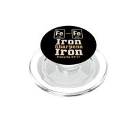 Christian Iron Sharpens Iron Proverbs 27:17 Man Of God Gift PopSockets PopGrip for MagSafe