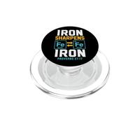 Christian Iron Sharpens Iron Proverbs 27:17 Man Of God Gift PopSockets PopGrip for MagSafe
