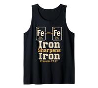 Christian Iron Sharpens Iron Proverbs 27:17 Man of God Gift Tank Top