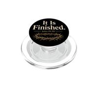 Christian It Is Finished Bible Verse Cross Gift PopSockets PopGrip for MagSafe