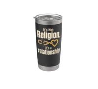 Christian It's Not Religion It's A Relationship Faith Gift Stainless Steel Insulated Tumbler