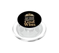 Christian I've Read The Final Chapters God Wins Gift PopSockets PopGrip for MagSafe