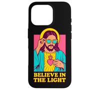 Christian Jesus Believe In The Light Anime Retro Pop Art Case for iPhone 16 Pro