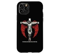 Christian Jesus Cross Angel Wings John 3:16 Bible Verse Art Case for iPhone 11 Pro
