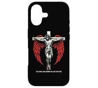 Christian Jesus Cross Angel Wings John 3:16 Bible Verse Art Case for iPhone 17